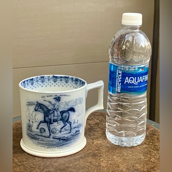 c. 1850s Antique Duke of Wellington at Waterloo Transferware Mug - Picture 8 of 16